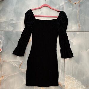 Nordstrom Black Long Sleeve Dress